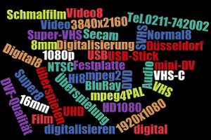 DVF - Digital Video Factory - super 8 digitalisieren, video qualität verbessern, ORWO Film retten, VHS digitalisieren, Video hochskalieren, Super 8 auf mp4 HD, Schmalfilme digitalisieren, mp4 qualität, upscaling mpeg4 HD auf DVD  Stick Platte in bester Qualität